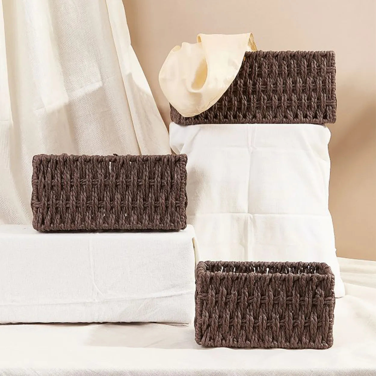 Shop Multipurpose Storage Baskets Online Brown Arcedior