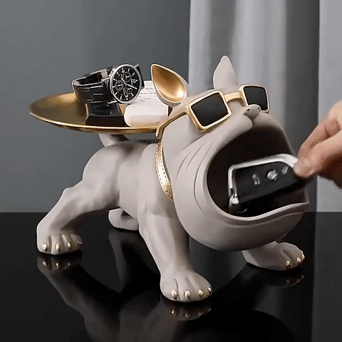 Table Decor: Buy Bulldog Storage Sculpture Online