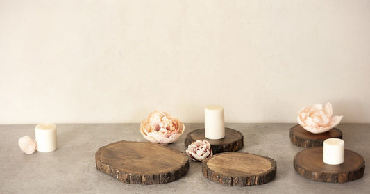 Wooden trivets for dining table