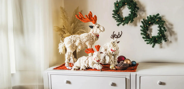 Christmas Reindeer showpiece
