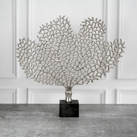 Maison Modern Serene Silver Tree Sculpture