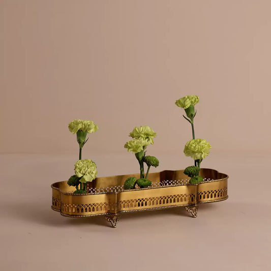 Victorian Rectangular Tray Gold