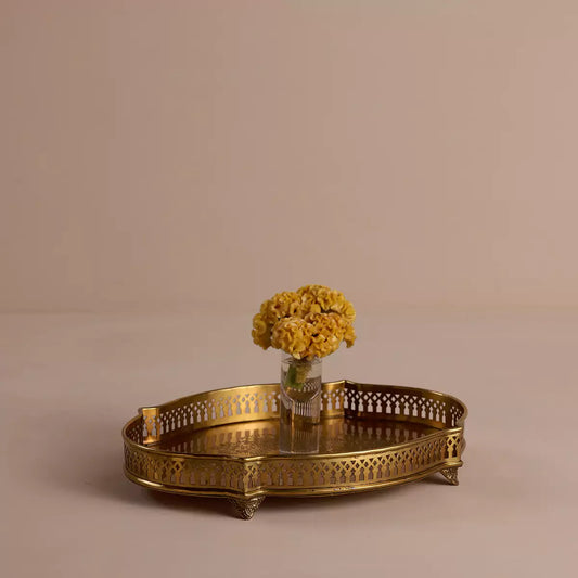 Victorian Curve Tray Large Gold