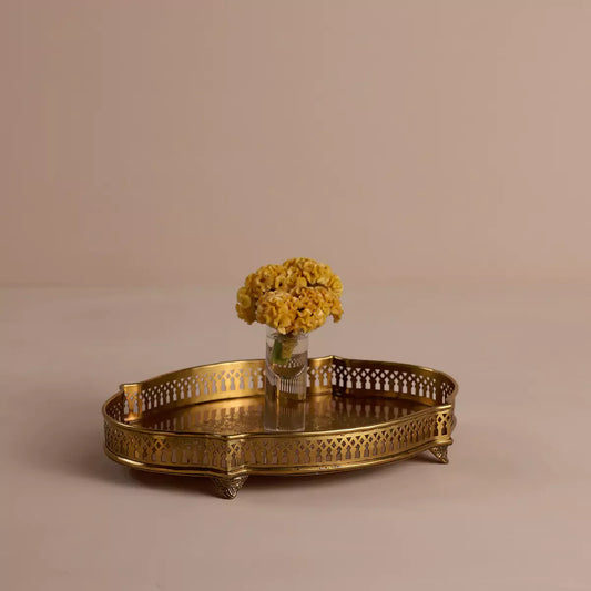 Victorian Curve Tray Medium Gold