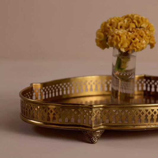 Victorian Curve Tray Medium Gold