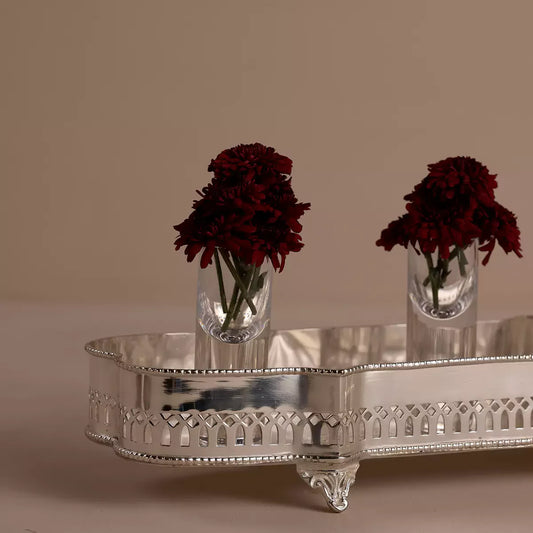 Victorian Rectangular Tray Silver