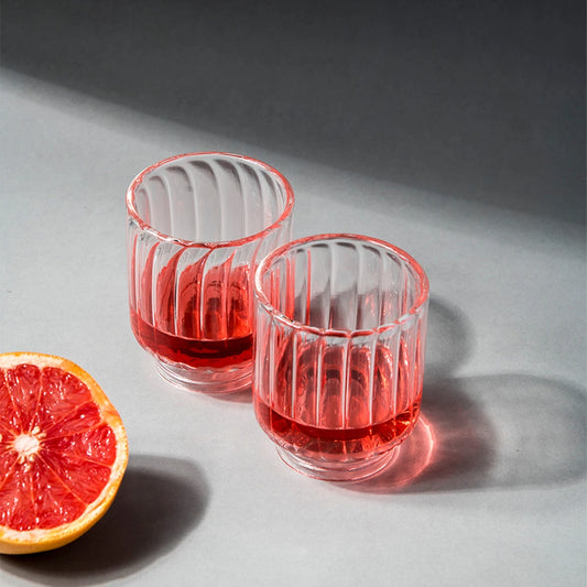 Claire Drinking Glasses Set of 6 | Tumbler Glass Set Gift Box (240ml)