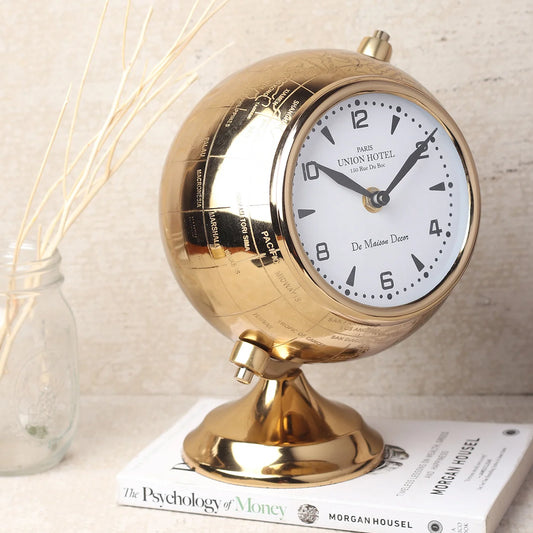 44-611-24-2 The Etched World Table Clock