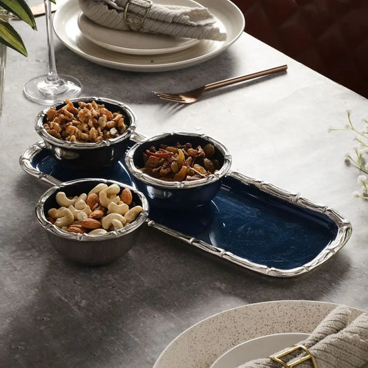53-186-38 Alf Vine Tray Bowl Set in 2 Finishes