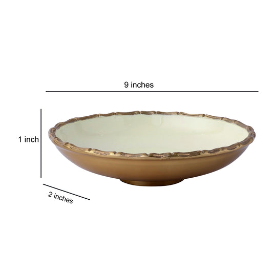 53-204-30-2 The alf vine Ivory Gold Bowl