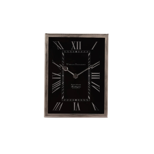 60-533-21-1 SILVER The Framed Clock in Silver Finish