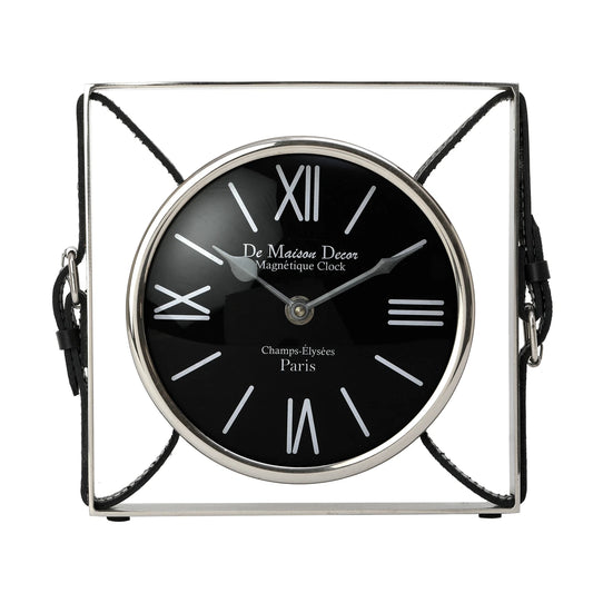 61-059-20-1 Timeless Straps Silver Table Clock