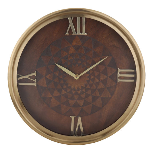 61-111-36-3 Luxe Woodcraft Wall Clock