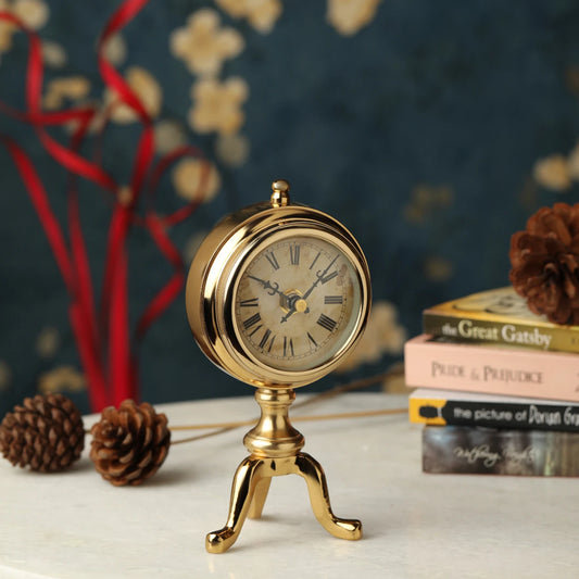 61-169-20-2 GOLD Chrono Clock By De Maison Decor