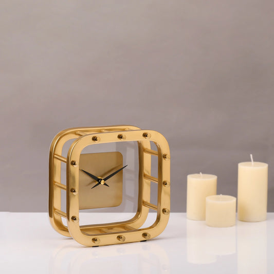 61-356-18-2 Aurelian Table Clock Gold