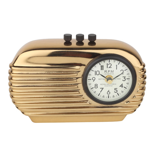 61-967-21-2 Radio Reverie Table Clock in Gold