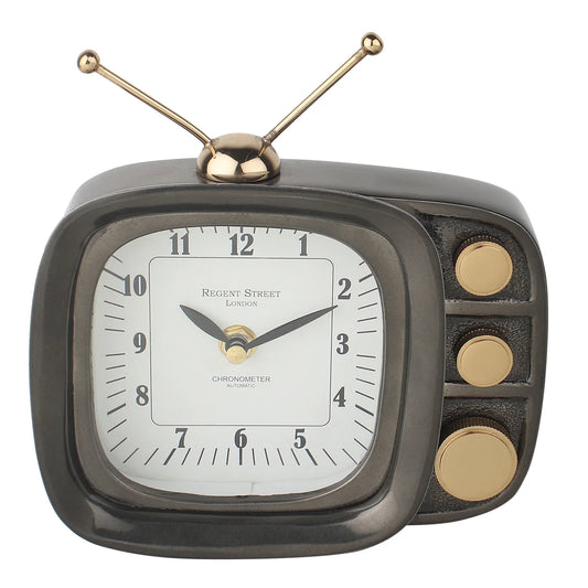 61-971-17-3 Retro TV Timepiece In Black