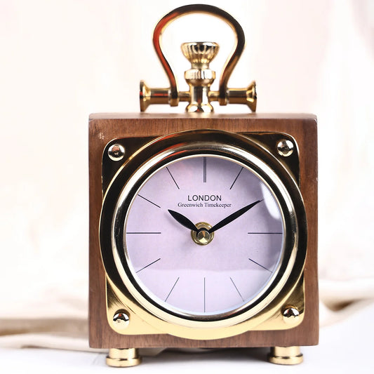 62-206-23 Vintage Pocketwood Table Clock