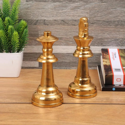 70-336-14G Chess Set King Queen Gold Small