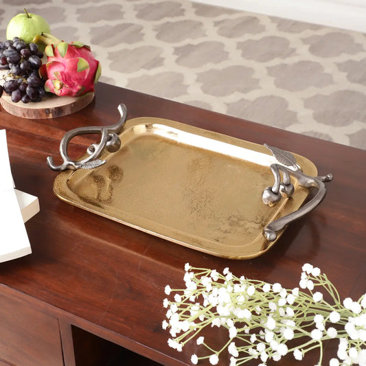 71-711-40-2 Cherry Vine Gold Décorative Platter