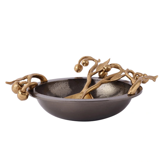 Black and Gold Serving Bowl Set