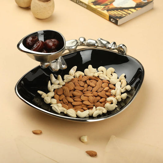 Stones Serving ware Chip and Dip Platter | Serving Plate with Dip Bowl