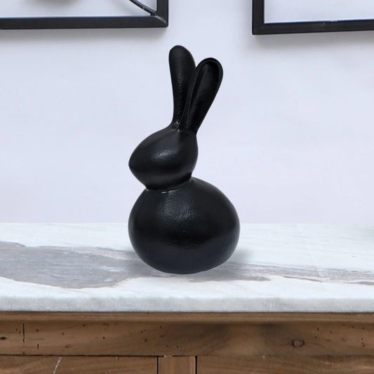 74-160-23-3 Abstract Hare Sculpture Black