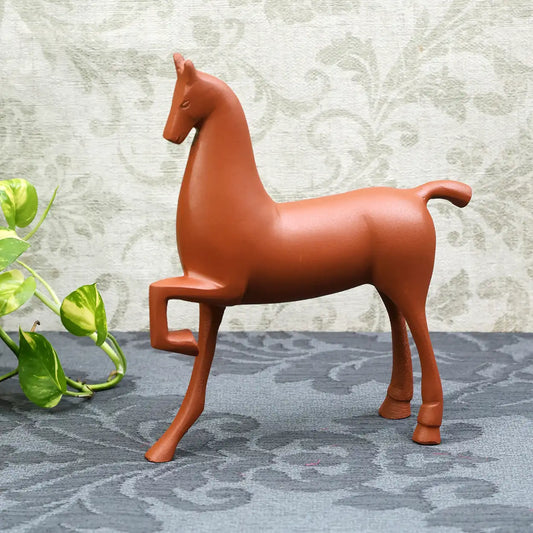 74-417-24-T Enigmatic Equine Sculpture Terracotta