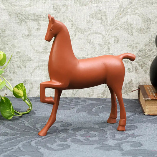 74-417-24-T Enigmatic Equine Sculpture Terracotta