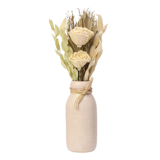 80-023-40 Lea Dried Yellow Delight Vase