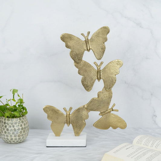 Flutter Silver Butterly Sculpture