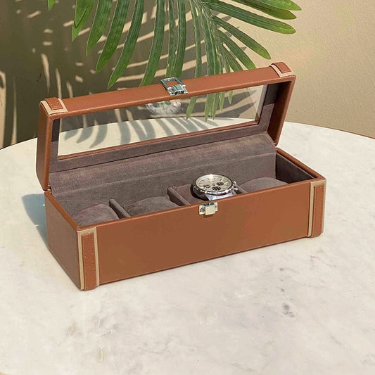 Naples Watch Box 4 Slots | Luxury Watch Box | Mens Watch Box