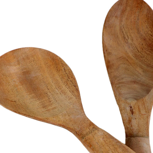 Agaja Wooden Serving Spoon Set | Wooden Utensils for Kitchen