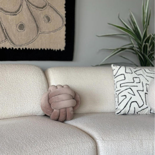 Brown Cotton Cushion for Sofa Set