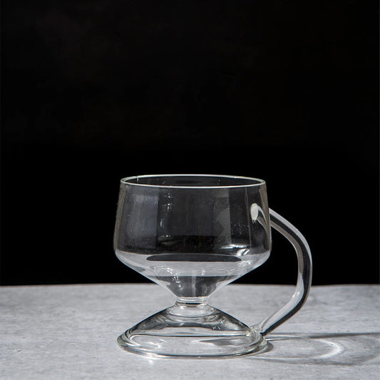 Akio Glass Coffee Mugs | Glass Mug for Coffee, Tea, Milk, Green Tea (300ml)