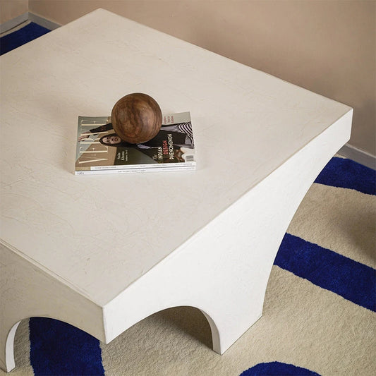 Arch Wooden Coffee Table - White