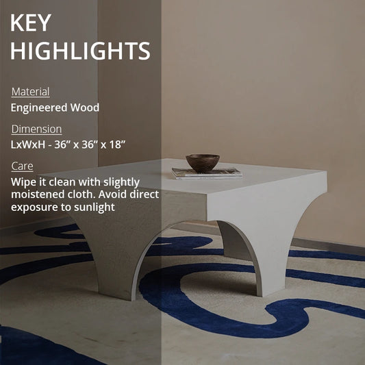 Key highlights of wooden coffee table