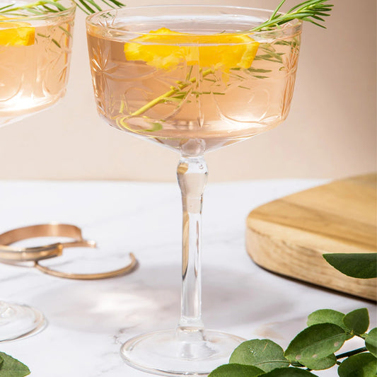 Aylin Martini Glasses | Clear Cocktail Glasses | Mojito Juice Glass Set