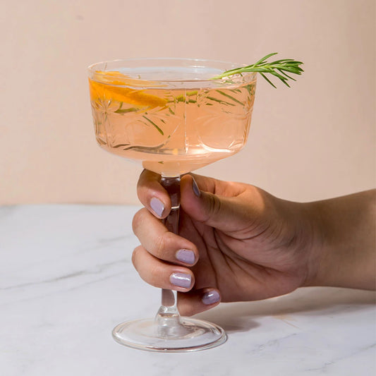 Aylin Martini Glasses | Clear Cocktail Glasses | Mojito Juice Glass Set