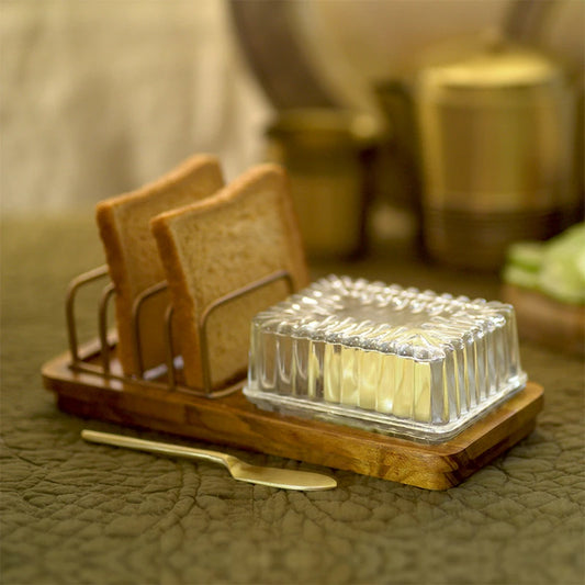 Baagh Toast Rack With Butter Dish