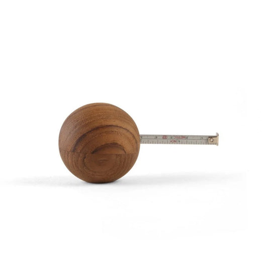 Wooden ball inch tape