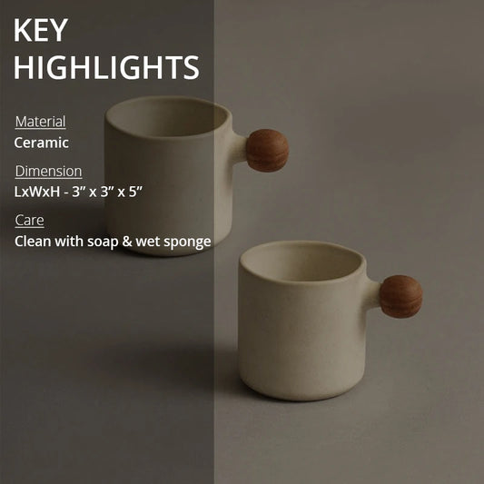Key highlights of ceramic mug set