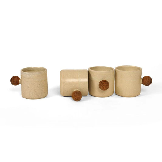 Ceramic Mugs with ball handle