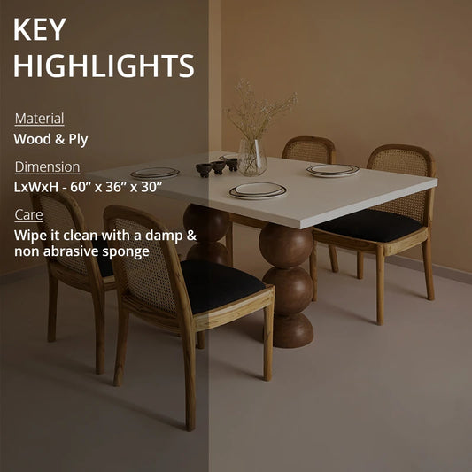 Key highlights of Dining table