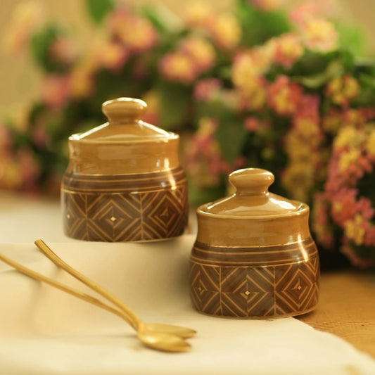 Ceramic Pickle Jar - Set of 2