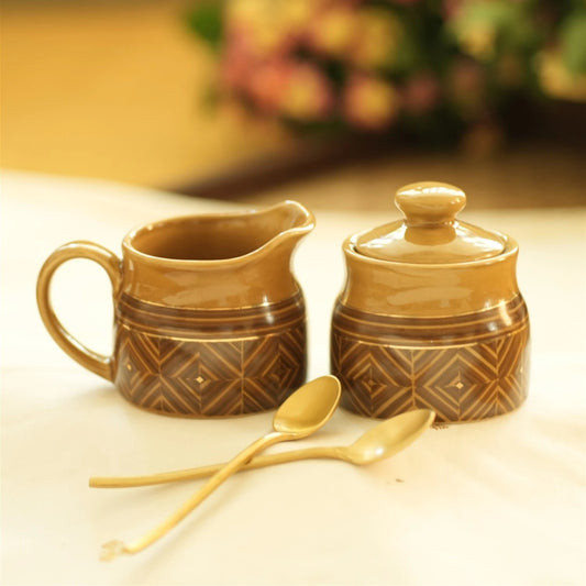 Ceramic Milk & Sugar Pot