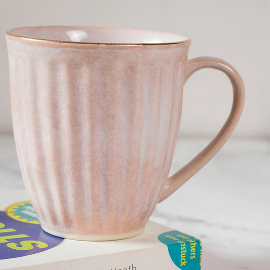 Blush Tea Mug Set of 2 | Ceramic Mugs (440ml) | Unique Coffee Mugs for Gifts