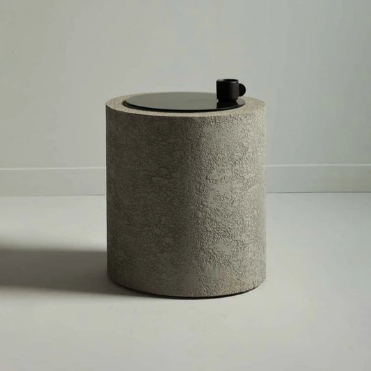 Concrete Cylinder | Round Side Table