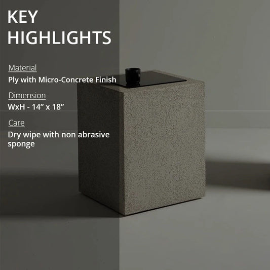 Key highlights of concrete side table