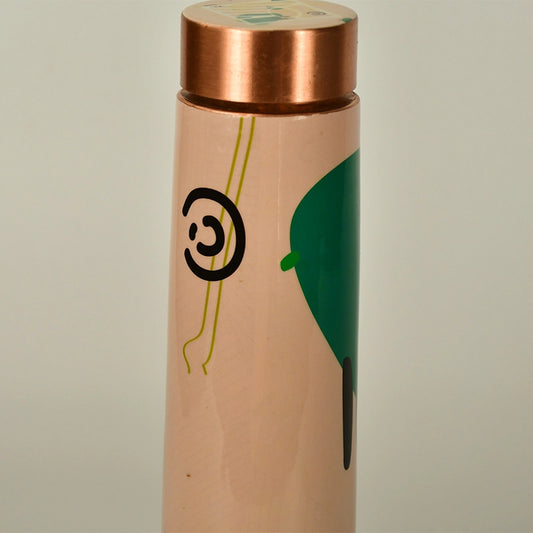 Abstract Designs Copper Water Bottle